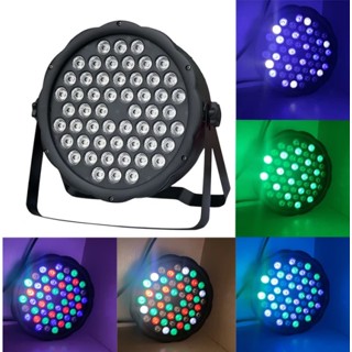 54 LED Flat Stage Light with DMX-512(60W RGB Par Light) ไฟพาร์ ไฟดิสโก้ ไฟเทค🔴🟢🔵⚪