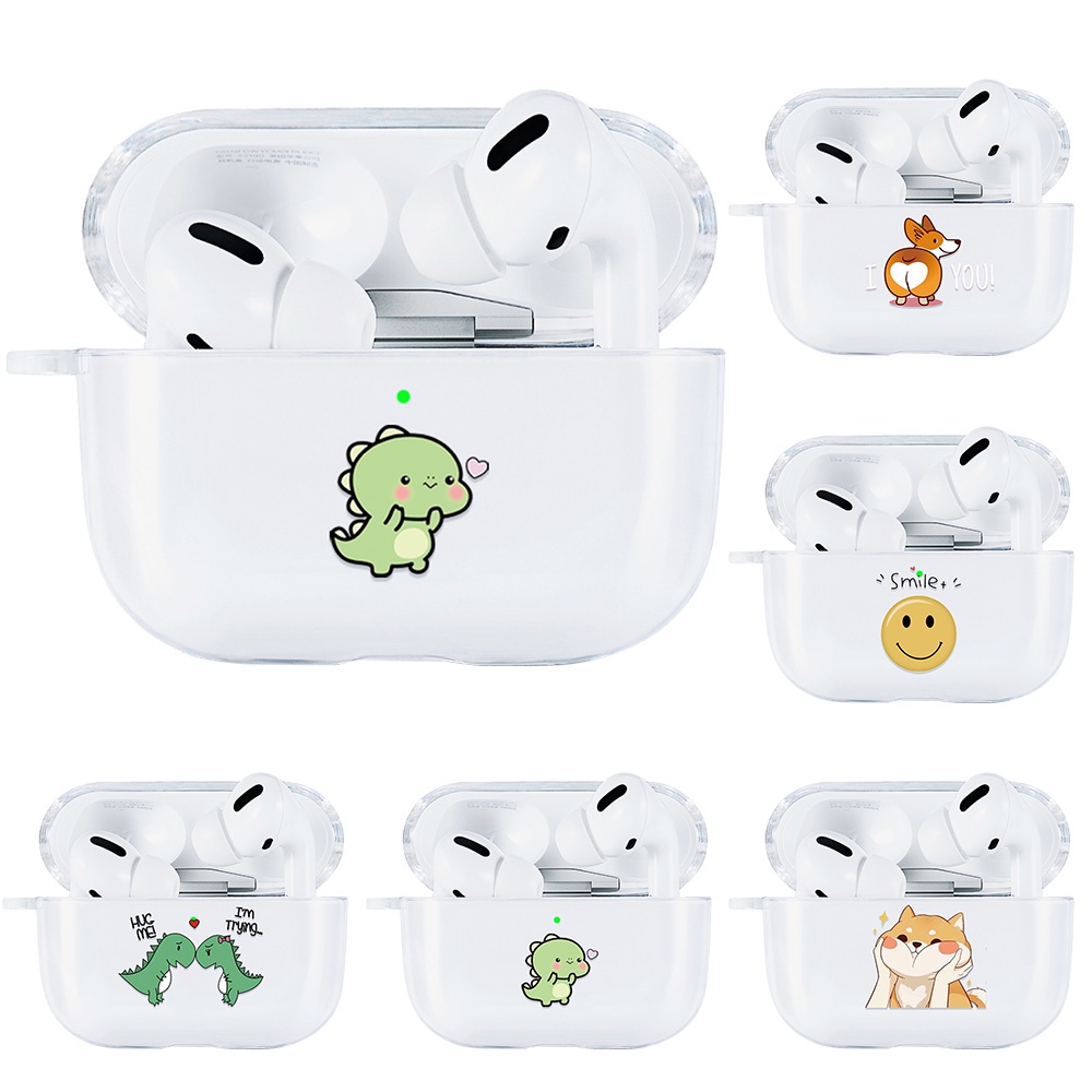 NEW พร้อมส่ง! เคสที่เข้ากันได้สำหรับ Compatible for Airpods 3 2021 airpod 1&2 airpod pro 2 2022 เคสซิลิโคนใสลายการ์ตูน