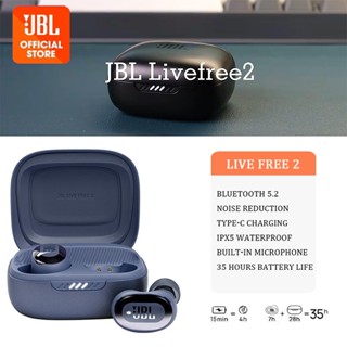 Original JBL Live Free 2 TWS Wireless Headphone 35 Hours of Playtime True Adaptive Noise Cancelling