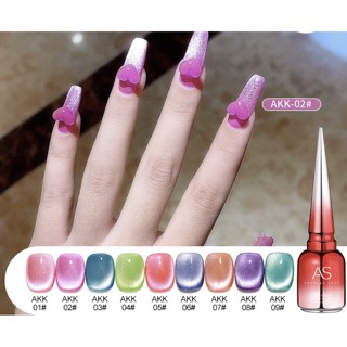 สีเจลลูกแก้ว รุ่น  AKK Nail polish AS 15 ml ญี่ปุ่น สีโทนซัมเมอร์สดใส สีสวย สดใส ต้อนรับซัมเมอร์ พาสเทลติดทน สวยนาน เจล