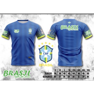 เสื้อพิมพ์ลาย ยอดฮิต ลาย ทีมชาติ บราซิล 2022 BRAZIL