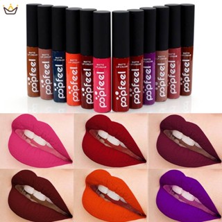 12 สี แบรนด์ Batom ลิปกลอส เนื้อแมตต์ กํามะหยี่ สีนู้ด ติดทนนาน ลิปครีม รอยสัก Labiales แมตต์ ลิควิด ลิปสติก เครื่องสําอาง YUE