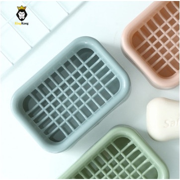 กล่องสบู่ กล่องใส่สบู่ แบบสองชั้น ที่วางสบู่ในห้องน้ำ ดีไซน์คลาสสิค – 0539