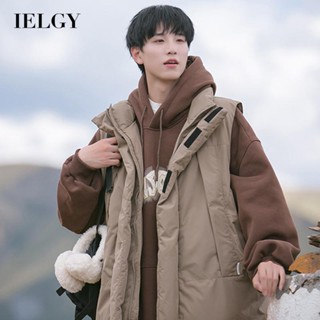 Ielgy เสื้อกั๊ก หนา ทรงหลวม สไตล์ญี่ปุ่น สําหรับผู้ชาย