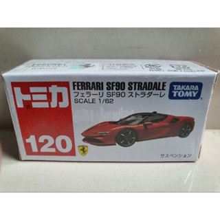 รถโมเดลเหล็ก Tomica #120  Ferrari SF90 Stradale  (สินค้าใหม่ในซีล ของแท้100%)