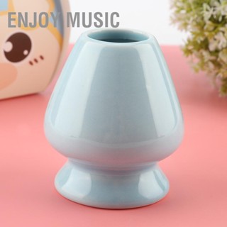 BEnjoy Music ขาตั้งตะกร้อตีมัทฉะ เซรามิค อุปกรณ์เสริม สําหรับชงชาไม้ไผ่ 1 ชิ้น