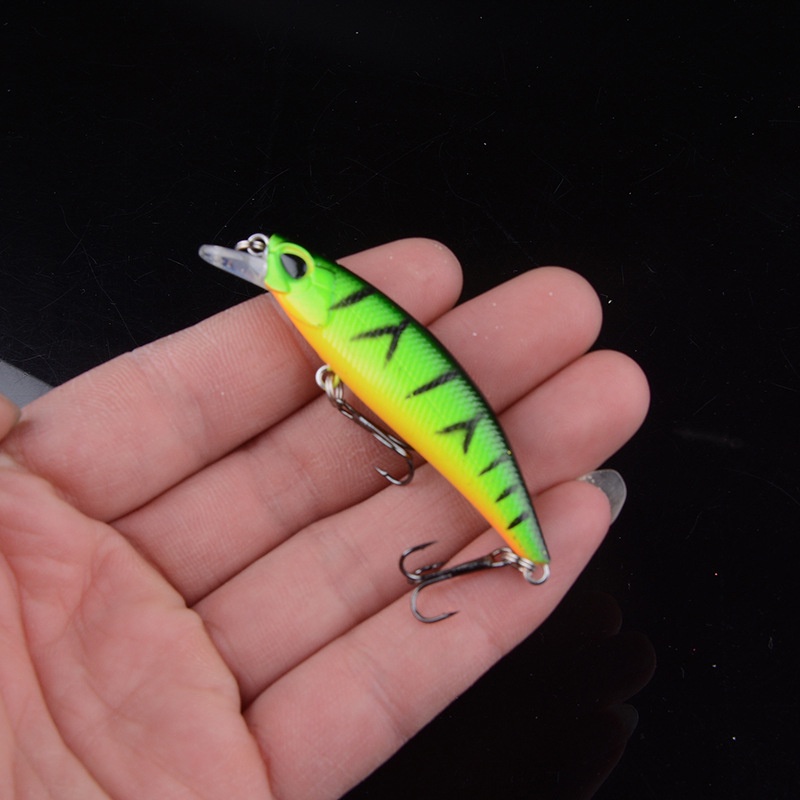 เหยื่อปลอม ตกปลา fishing lure 6.5 cm เหยื่อปลั๊ก ดำตื้น (มีสินค้าพร้อมส่งในไทย) - รูปที่ 3