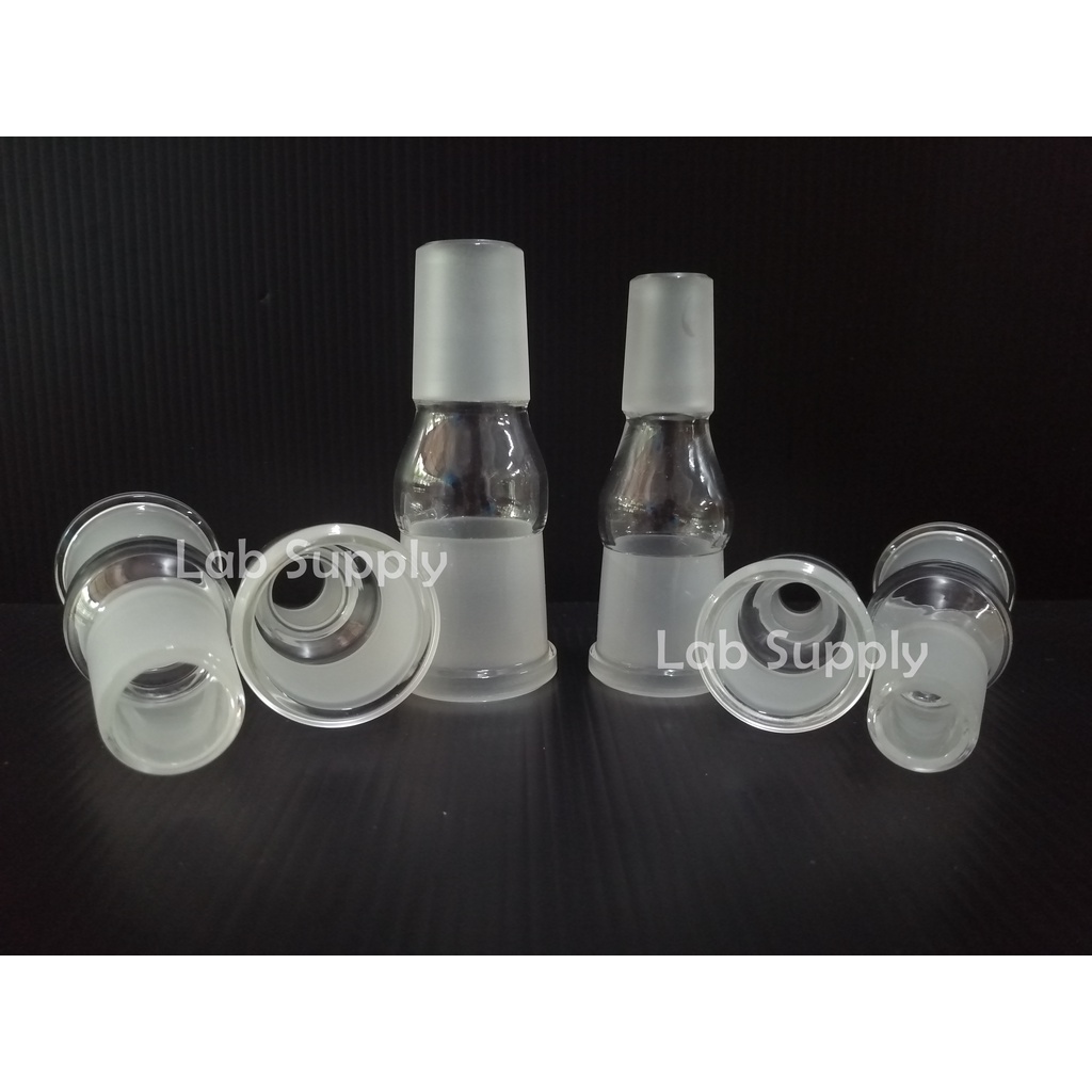 Expansion Adapter (Male,Female),Inlet with Hose Connection Receiver Adapter Vacuum Bend Joint 24/29,29/32