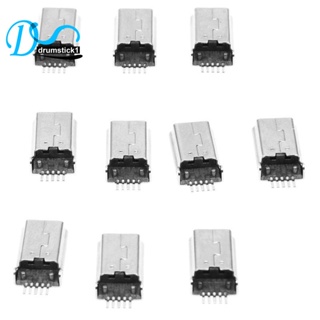 Mini USB Type B Plug Male 180 องศา 5-Pin SMD SMT Solder แจ็คเชื่อมต่อ 10 ชิ้น