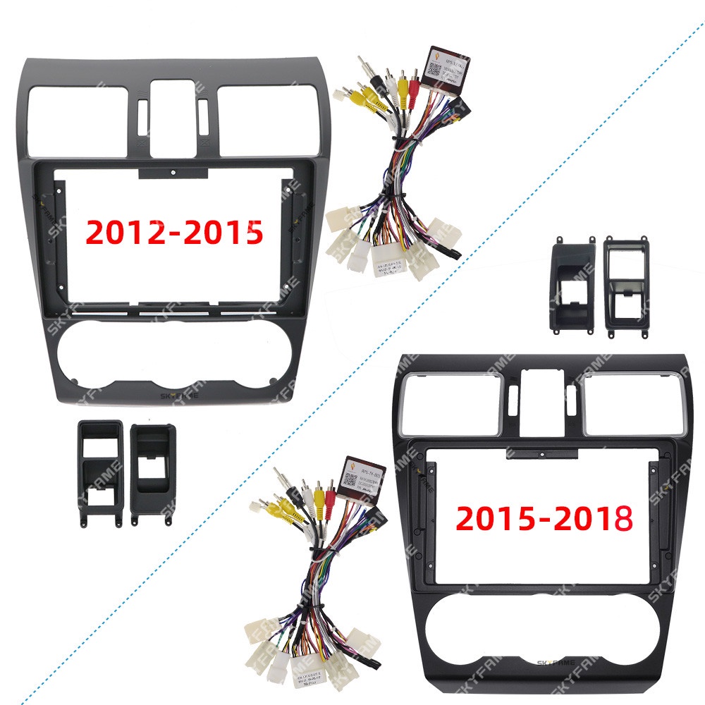 กรอบรถ Fascia อะแดปเตอร์ถอดรหัสกล่องแคนบัสสําหรับ Subaru Forester XV WRX Levorg Android วิทยุแผงควบค