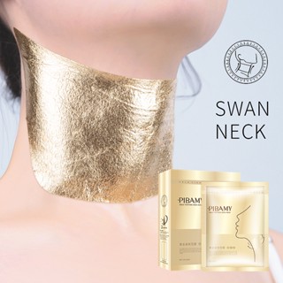 Gold Neck Mask Light Lines Lift Hydrating Light Fine Lines Anti-aging Moisturizing Neck Care 10 Pieces of Neck Mask Neck