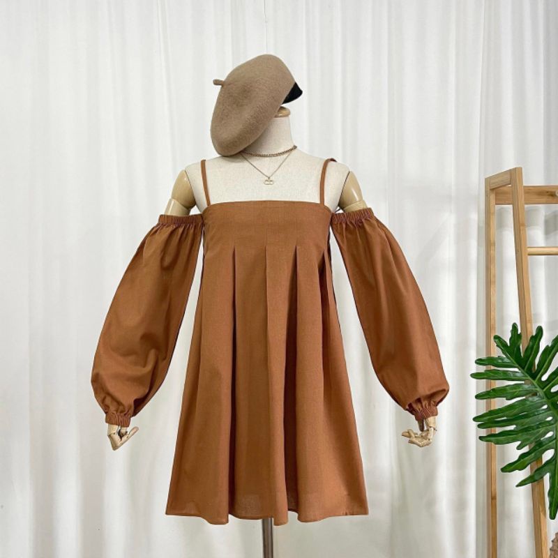 เดรสสายเดี่ยว❤️DD135