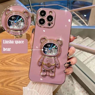 เคสโทรศัพท์ซิลิโคน TPU แบบนิ่ม ลายนักบินอวกาศ มีป็อบอัพ สําหรับ Realme C15 C12 C25 C11 2020 C20 C11 2021 C21Y C25Y C35 C21 C2 C3 Realme 5i 7i