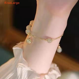 [RiseLarge] สร้อยข้อมือหยกนําโชค ขนาดเล็ก สวยหรู สร้างสรรค์ เข้ากับทุกการแต่งกาย เครื่องประดับ สําหรับปาร์ตี้