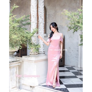 Cecilia Maxi Dress – Pink Champagne