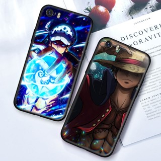 Ws16 เคสโทรศัพท์มือถือ แบบนิ่ม ลายวันพีช สีดํา สําหรับ OPPO Realme 2 A5 3 5 5i 5s Q 6 6i 8 Pro