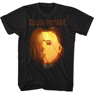 Jack-o-Lantern Halloween T-Shirt เสื้อแฟชั่นผญ2022 อื่นๆ เสื้อยืดผู้หญิง เสือยืดผู้ชาย เสือยืดผู้ชาย