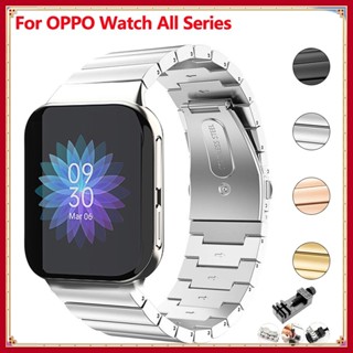 สายนาฬิกาข้อมือสเตนเลส 41 มม. แบบเปลี่ยน สําหรับ Oppo Watch 2 42 มม. 46 มม. Oppo Watch 3 3pro