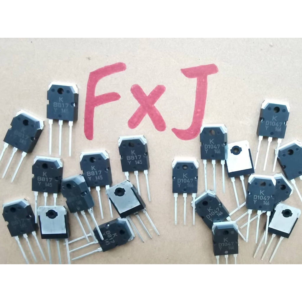 ((10 ชิ้น) 2SB817 2SD1047 เพาเวอร์แอมป์เสียงกําลังสูงหลอดจับคู่ B817 D1047