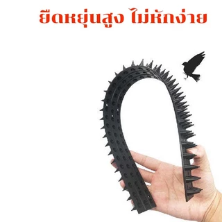 BHQ 10PCS หนามพลาสติก กันนก กันแมว กันนก ป้องกันไฟฟ้าสถิ พับได้ ตัดได้ ทนแดดทนฝน ปลอดสารพิษ