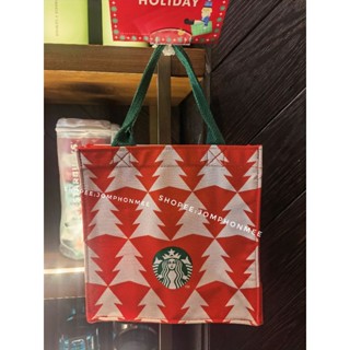 2022​ Starbucks Thailand Christmas Tree Bag กระเป๋า tote XMas