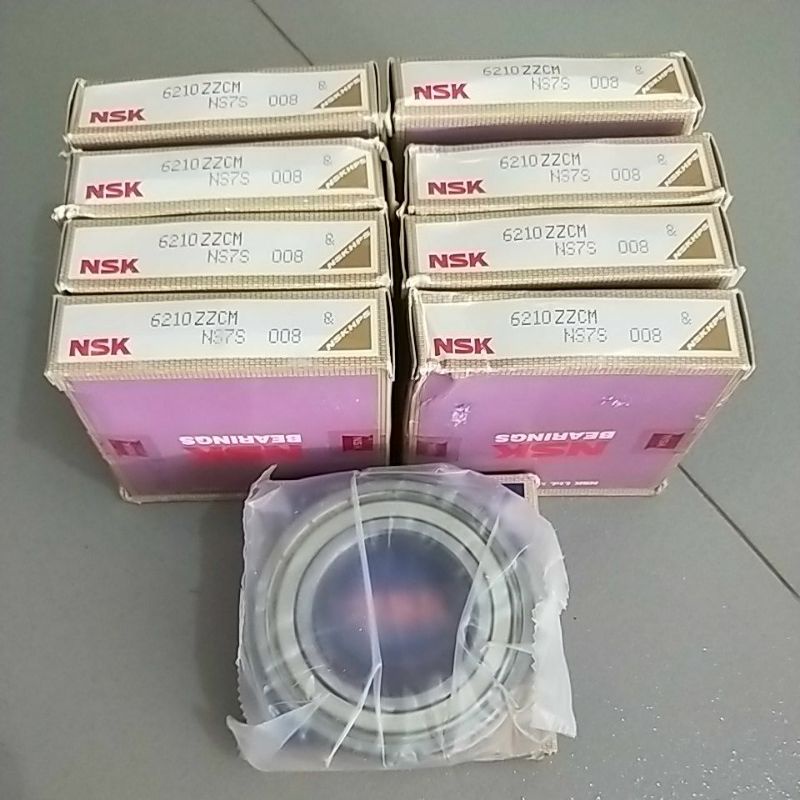 แบริ่ง 6210ZZ NSK Japan ฝาครอบเหล็ก 6210 ZZ ZZCM