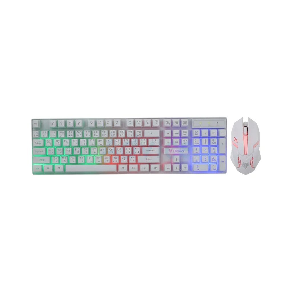 🛵มีส่งด่วน💨 NUBWO SAVITAR NKM-623 COMBO SET KEYBOARD+MOUSE PINK WHITE BLACK ประกัน 1 ปี
