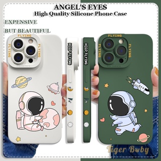 เคสคู่ RENO 7Z 5G เคส OPPO RENO 8Z 5G RENO3 4G RENO 6 5G เคส OPPO RENO 6Z 5G A91 สำหรับเคสโทรศัพท์ ซิลิโคนปลอกนิ่มการ์ตูนนักบินอวกาศอวกาศคลุมทั้งหมดเคสกันกระแทก