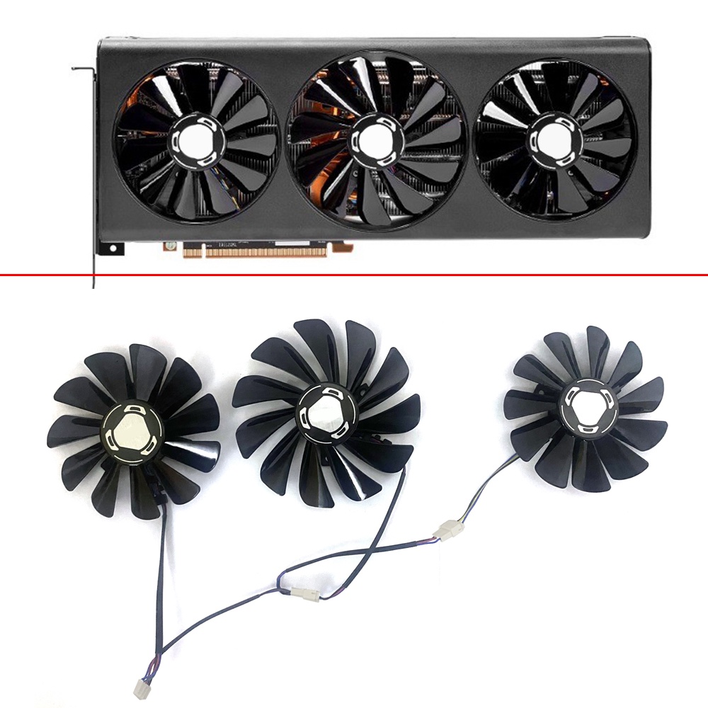 NEW 3PCS 95MM 85MM 4PIN CF1010U12S RX5700 GPU FAN For XFX RX 5700 XT ...