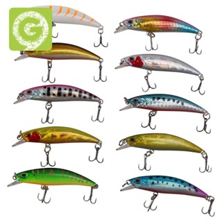 เหยื่อล่อปลา CrankBait 6 เซนติเมตร อุปกรณ์สําหรับตกปลา 10 ชิ้น