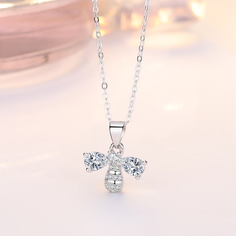 Petchara สร้อยคอเพชรโมอีส 2กะรัต เงินแท้ 99.9% D-VVS1 : D1017