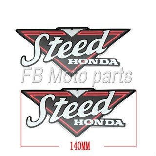 ★ส่ง★สติกเกอร์โลโก้ สําหรับติดตกแต่งถังน้ํามันรถจักรยานยนต์ HONDA STEED Iron Horse 400 600