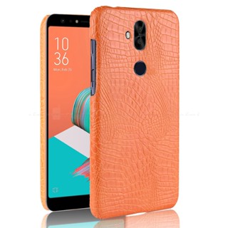 เคสโทรศัพท์มือถือหนัง PU ลายหนังจระเข้ สไตล์วินเทจ สําหรับ ASUS ZenFone 5 Lite Selfie 5Q 5Z ZC600KL ZE620KL ZS620KL