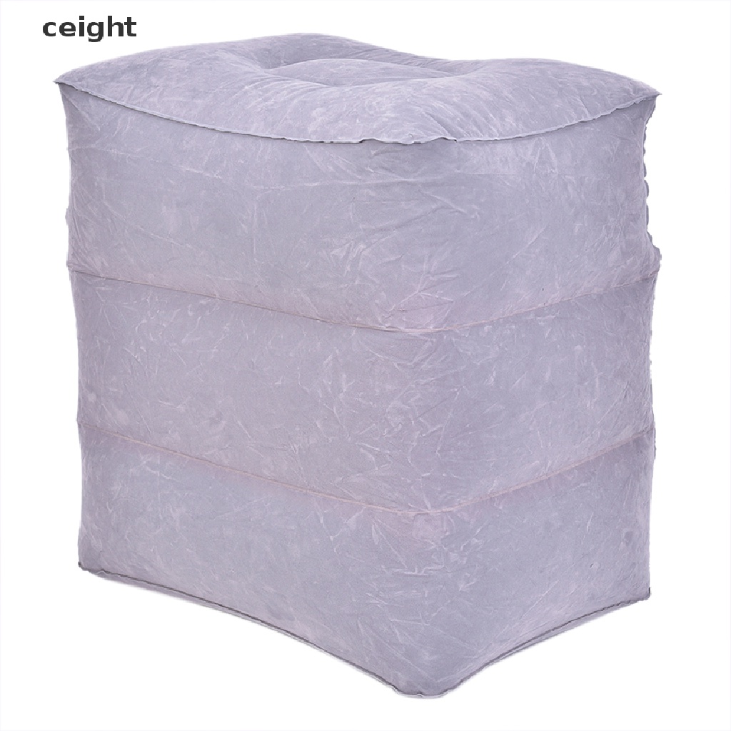[ceight] Inflatable Portable Travel Footrest Plane Train Kids Bed Foot Rest TH
