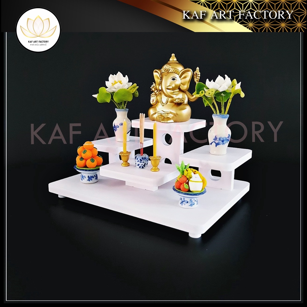 หิ้งพระโมเดิร์น ตั้งโต๊ะ มินิมอล โต๊ะหมู่บูชาขนาดเล็ก  k10-tm02