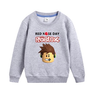 เสื้อสเวตเตอร์เด็กผู้ชาย Roblox boy sweater thin cotton fashion kids clothes