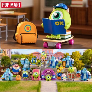 ★Hgtoys★ [Optional] [ ] ตุ๊กตา Popmart Disney Monsters University OK Brotherhood Series Mystery Box ของเล่นสําหรับเด็ก