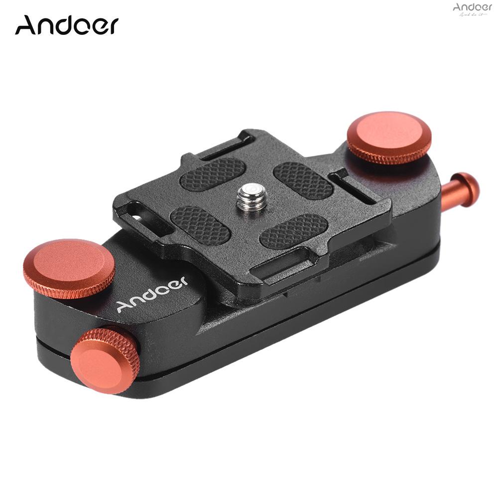 Andoer Metal Quick Release Camera Waist Belt Strap Buckle Button Mount Clip for Canon Nikon Sony DSLR Cameras Max. Load Capacity 20kg
