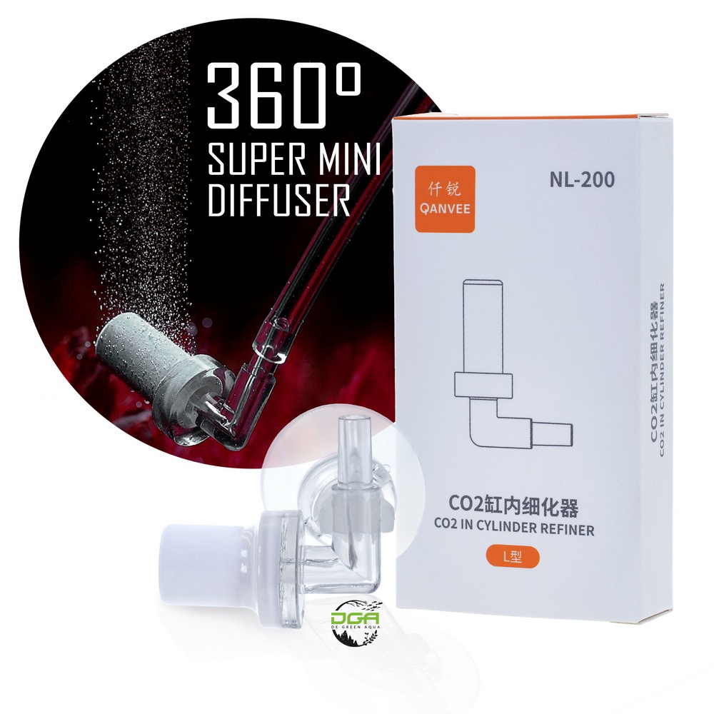 Qanevee L Shape Mini Delicate 360 Co2 Diffuser (Qianrui L Shape ประณีตขนาดเล็ก 360 องศา Co2 Mini Ref