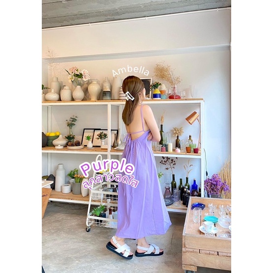 เดรสลินิน Davika พร้อมส่ง สีสวยทุกสี เดรสสายไขว้หลัง รูปที่ 8