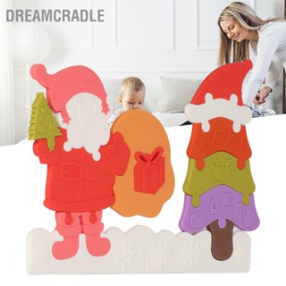 BDreamcradle จิ๊กซอว์ซิลิโคน รูปต้นคริสต์มาส ของเล่นเสริมการเรียนรู้เด็ก