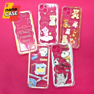 เคส i11 i14 i14+ i14Pro i14 Pro Maxเคสนิ่มใสมุมกันกระแทกกันกล้อง TPU ด้านหลังมีช่องใส่การ์ดน่ารัก