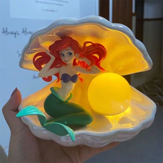 💞Hot sale💞Qposket The Little Mermaid Princess Ariel Ornament Doll Model Doll Hand-made Toy Girl Gift