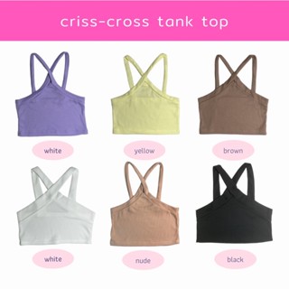 criss-cross tank top