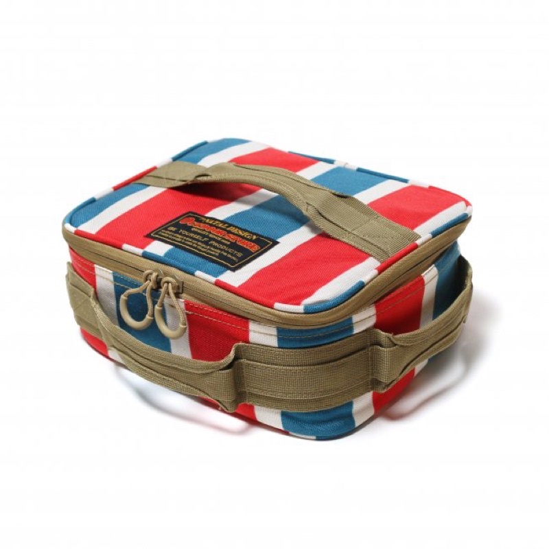 (พร้อมส่ง ) NATAL DESIGN Kamping Kushion Box SQUARE FLAT M Retro Stripe