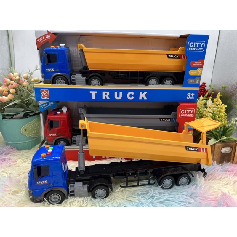 🌈ของเล่น ของเล่นเด็ก รถดั้ม รถดั้มเด็กเล่น TRUCK รถขนดิน รถขนทราย ของเล่นเด็กผู้ชาย RJ3368
