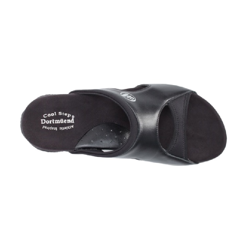 Dortmuend F-Series JF703 007-000 Black "Flats & Comfort" รองเท้าส้นเตี้ยเพื่อสุขภาพ