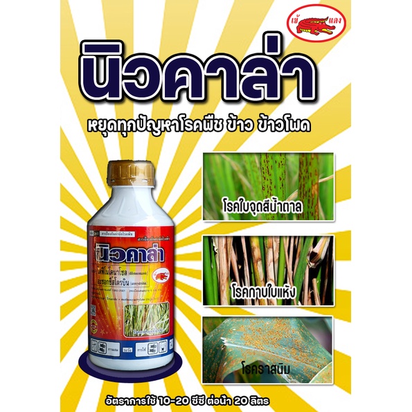 นิวคาล่า ไดฟีโนโคนาโซล+อะซอกซีสโตรบิน สารป้องกันกำจัดเชื้อราในพืช ออกฤทธิ์ดูดซึม มีความเฉียบขาดในการกำจัด