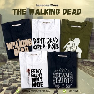 เสื้อยืด[INNOCENTTEES] THE WALKING DEAD TSHIRT II ANIME TSHIRT II SMALL TO 2XL