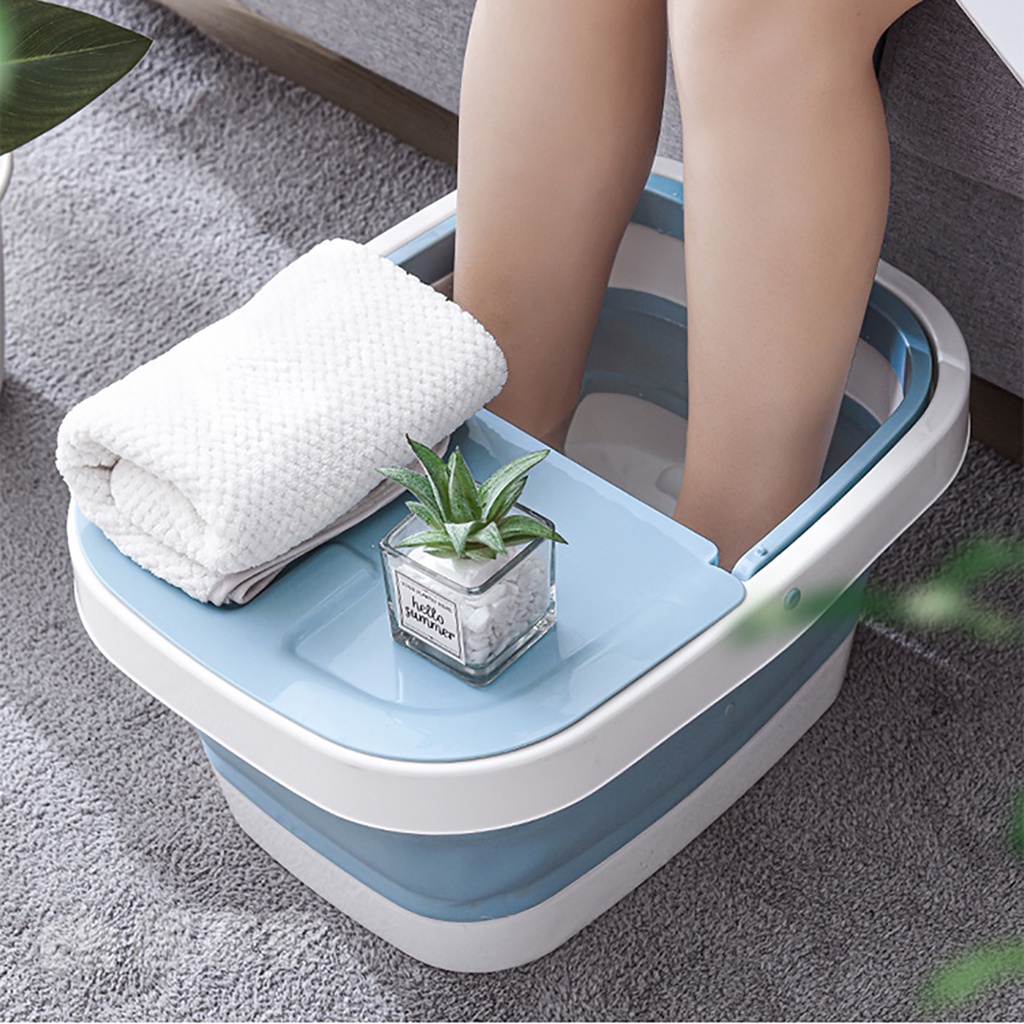 Plastic Foldable Bucket Foot Bath Bucket Bathroom Foot Wash Basin